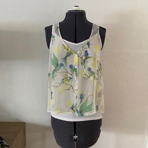 Zara Trafaluc collection bird prints tank top